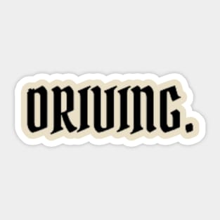 Driving Sticker